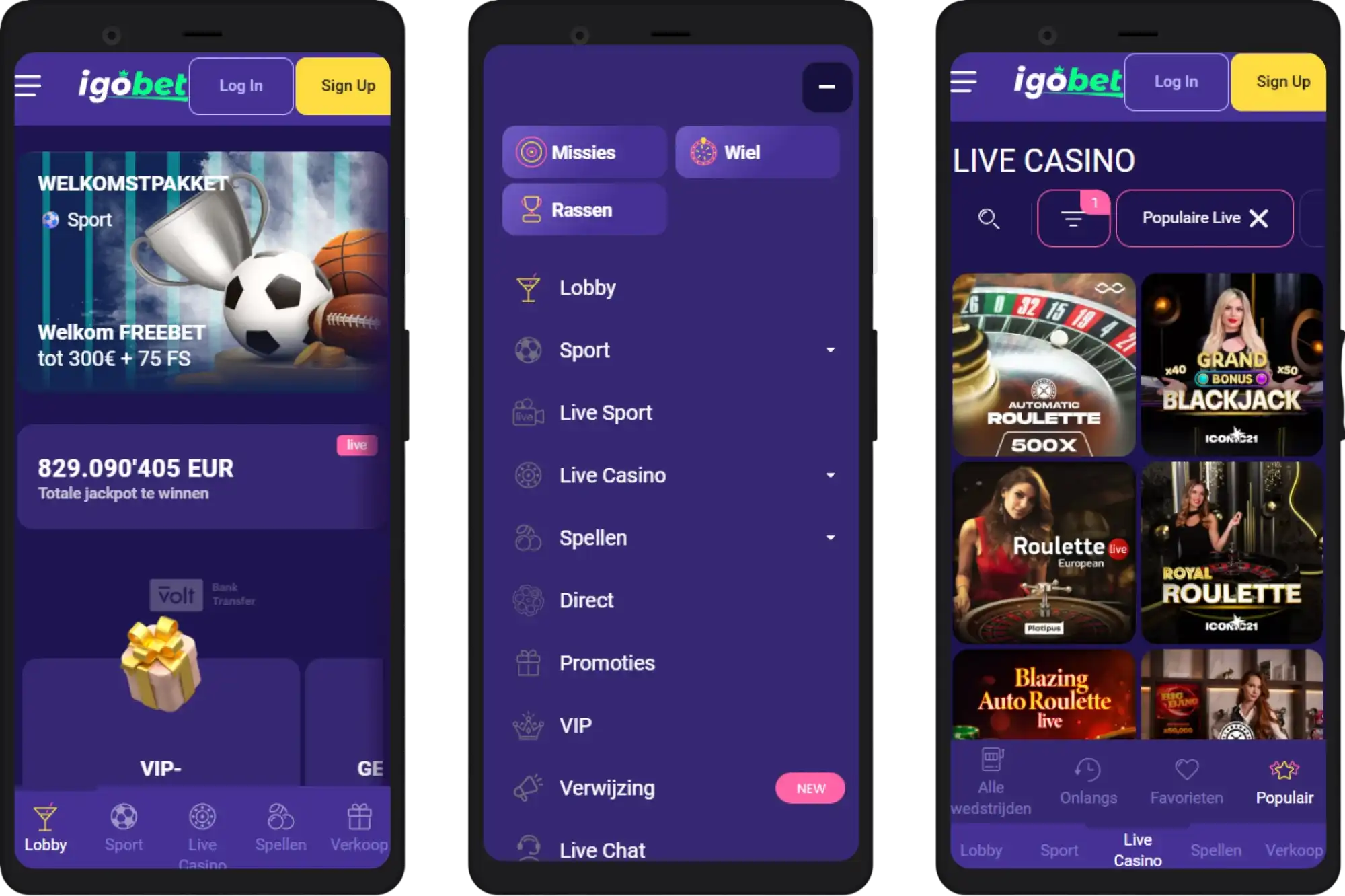 iGobet mobiel casino – speel op smartphone en tablet met optimale mobiele site en app